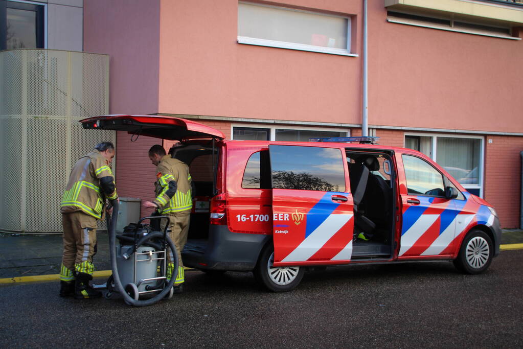 Welzijnskwartier en gezondheidsplein onder water door lekkende kraan