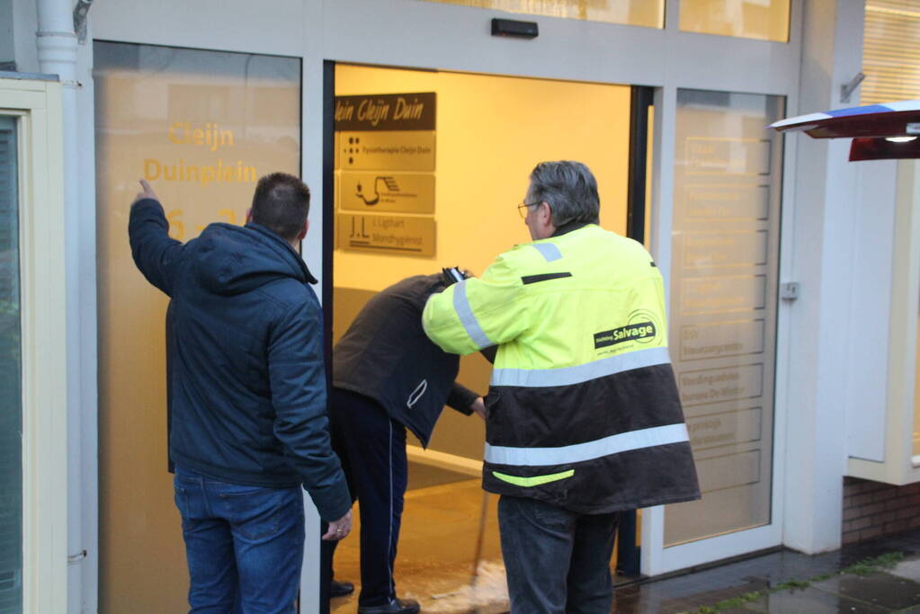 Welzijnskwartier en gezondheidsplein onder water door lekkende kraan