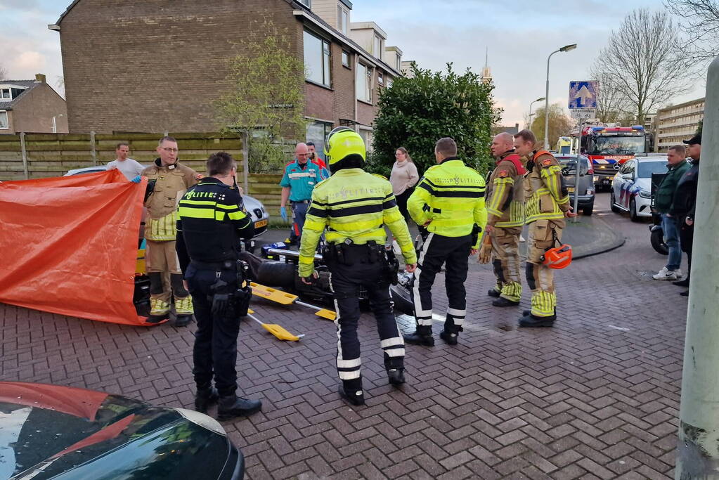 Motorrijder ernstig gewond na val