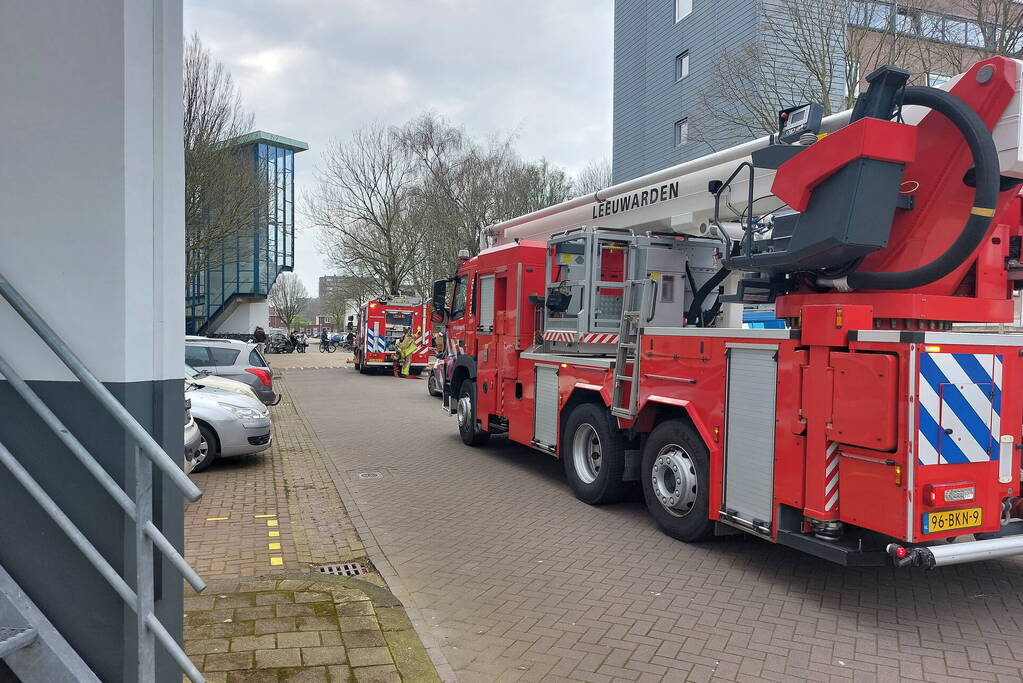 Kleine brand in flatwoning