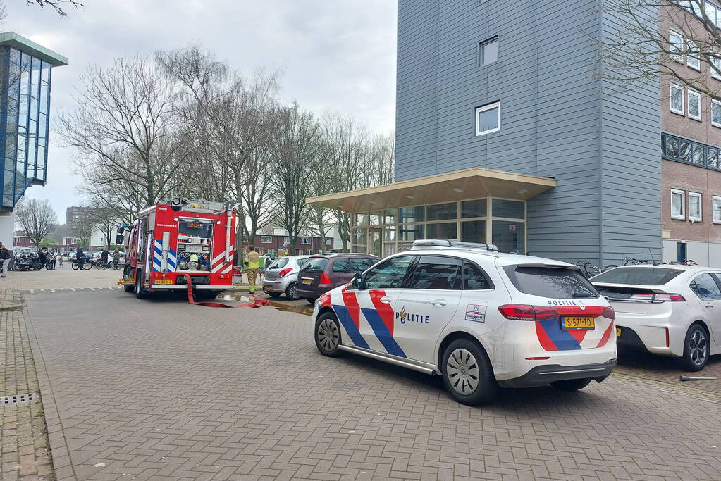 Kleine brand in flatwoning