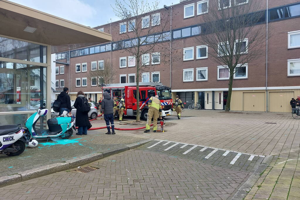 Kleine brand in flatwoning