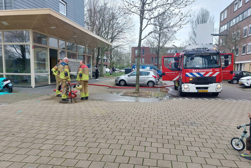 Kleine brand in flatwoning