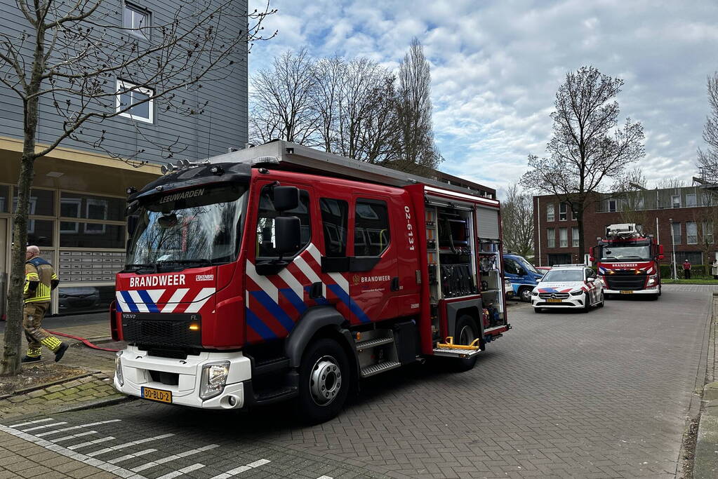 Kleine brand in flatwoning