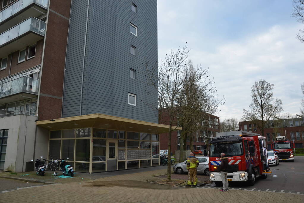 Kleine brand in flatwoning