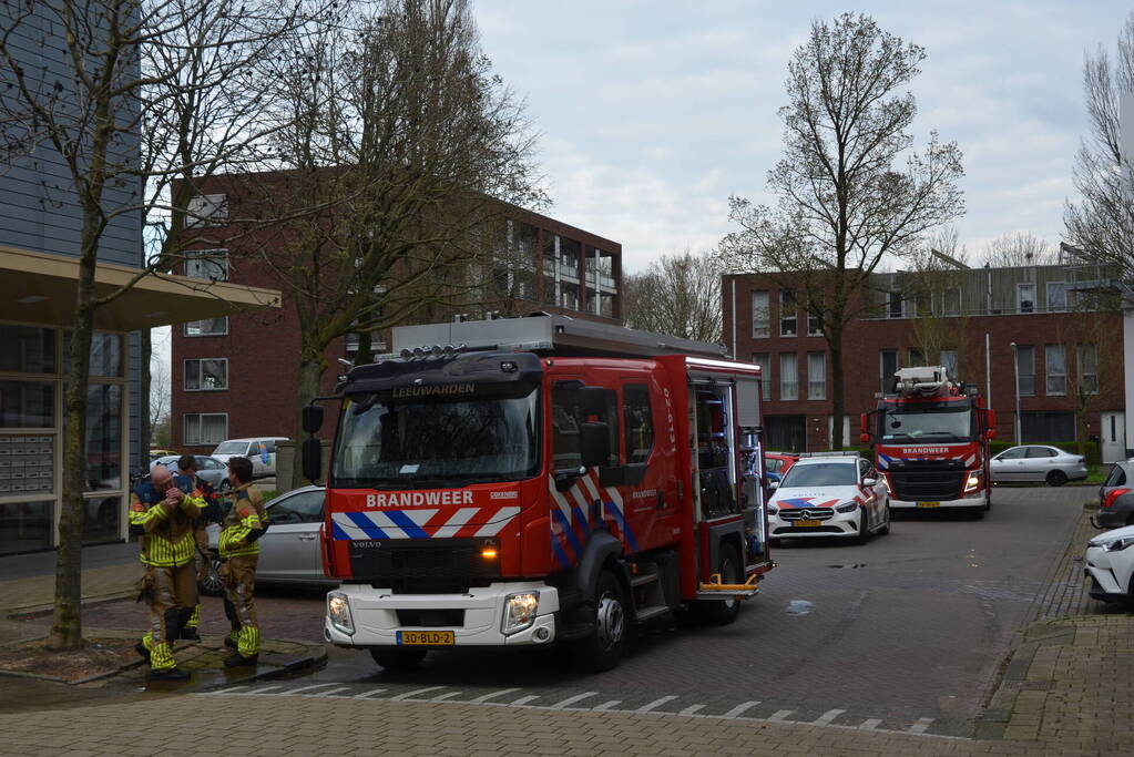 Kleine brand in flatwoning