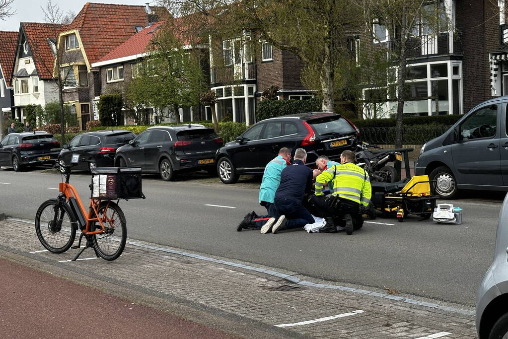 Brommerrijder gewond na val