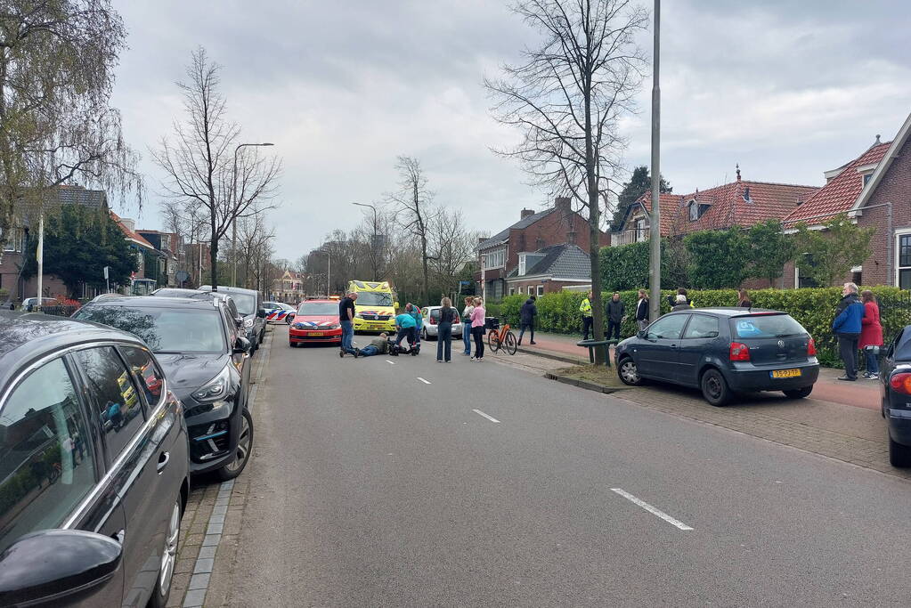 Brommerrijder gewond na val