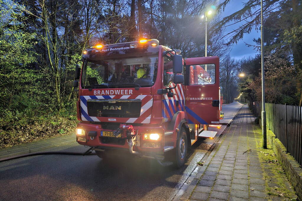 Flinke rookontwikkeling bij containerbrand