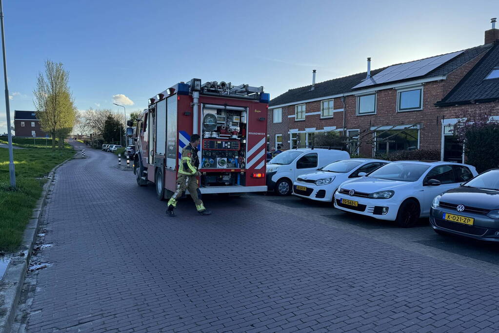 Brandweer ingezet voor barbecue