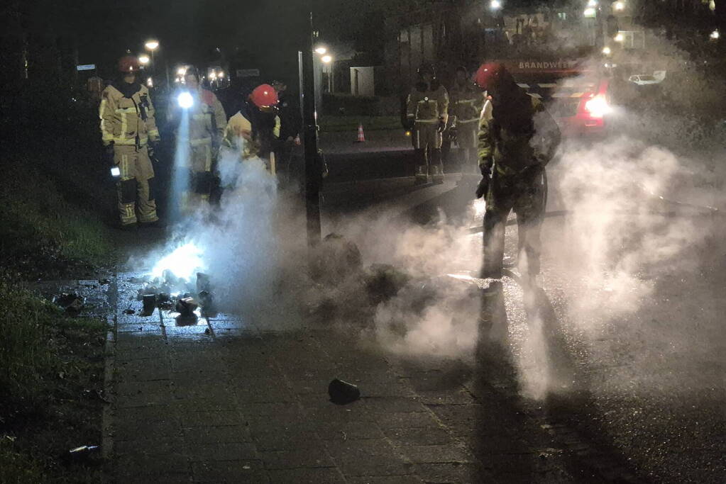 Flinke rookontwikkeling door afvalbrand