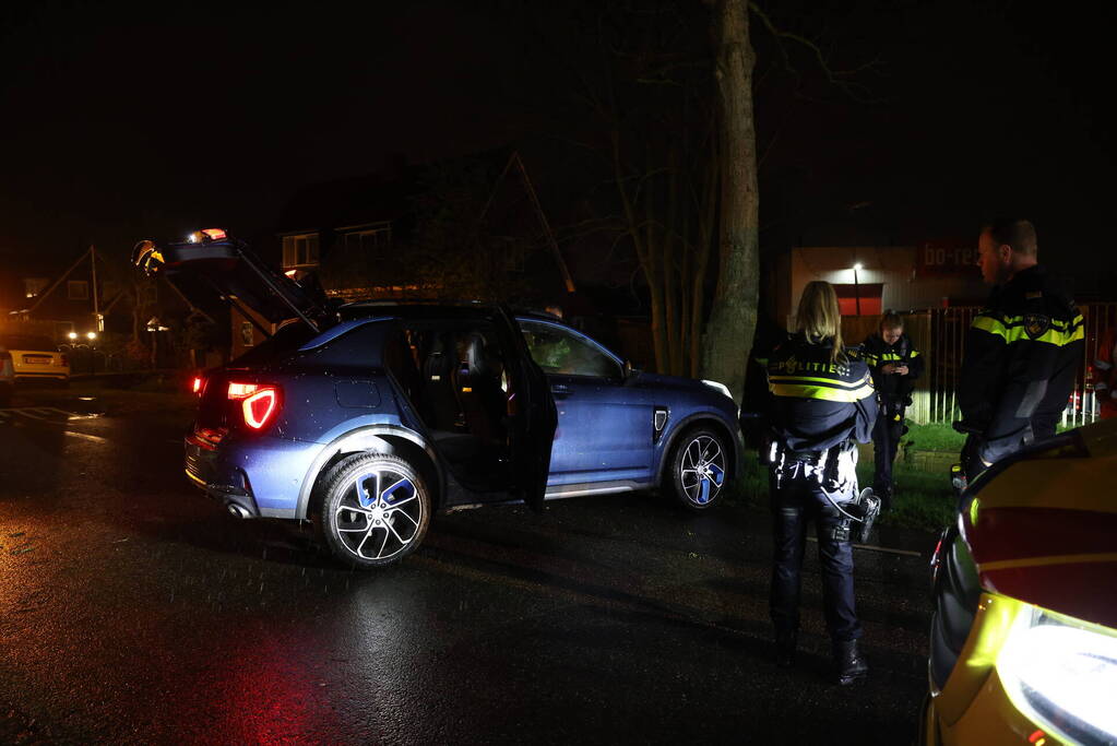 Bestuurster gewond bij botsing tegen boom