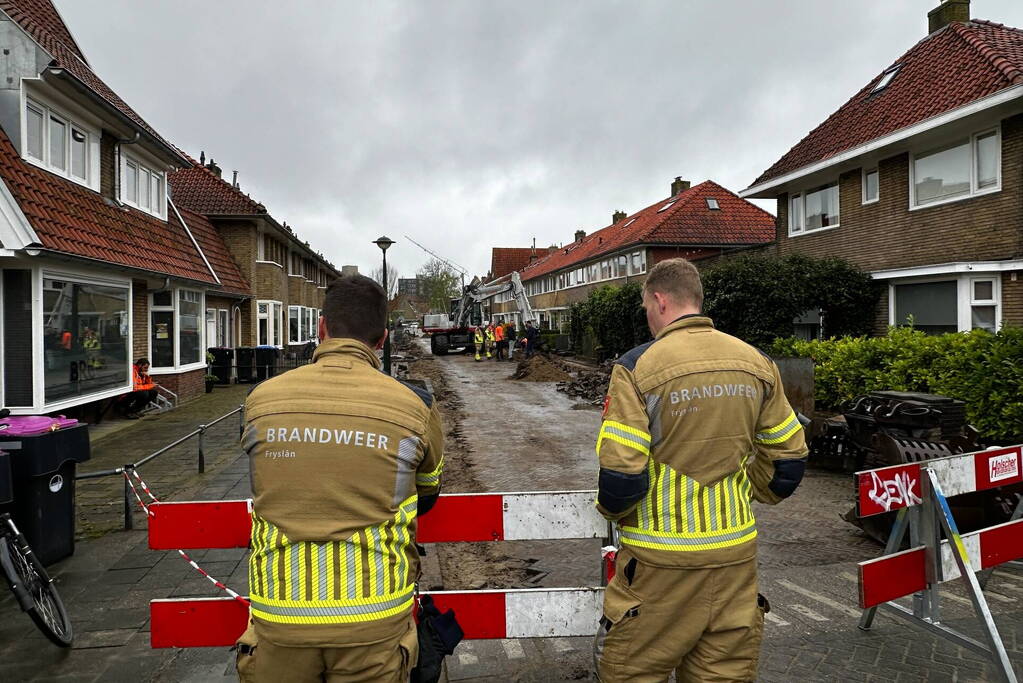 Gaslekkage bij werkzaamheden