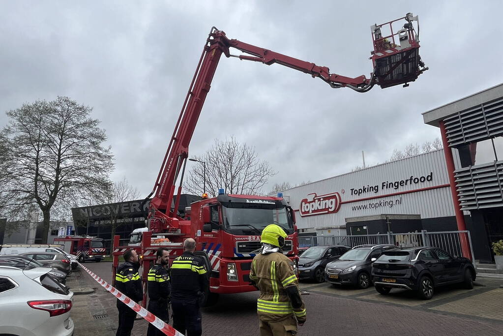 Bedrijf ontruimd door brandmelding