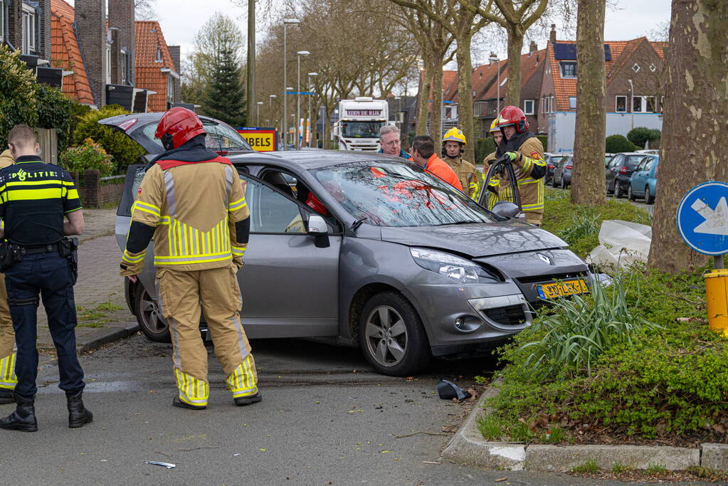 Automobilist botst tegen boom