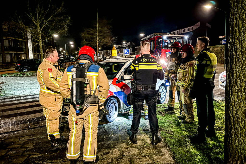 Politieauto in brand, inbreker opgepakt