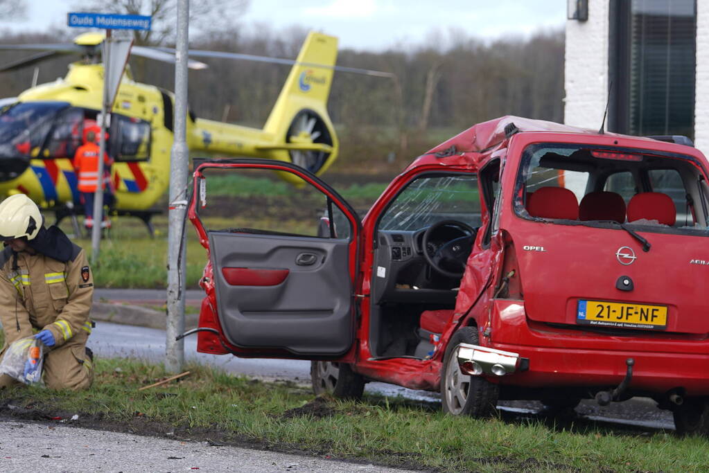 Twee gewonden waarvan een ernstig bij ongeval tussen Qliner en auto