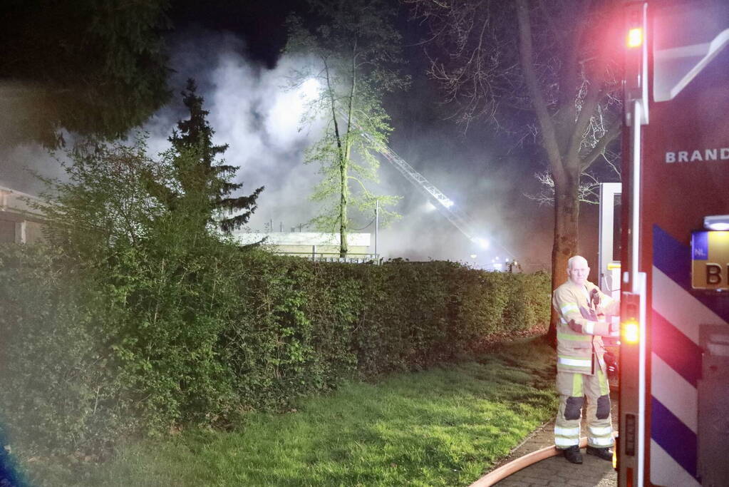 Grote brand in clubhuis van voetbalvereniging