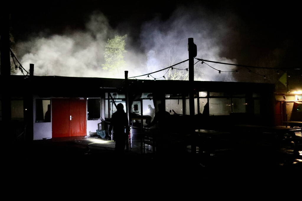 Grote brand in clubhuis van voetbalvereniging