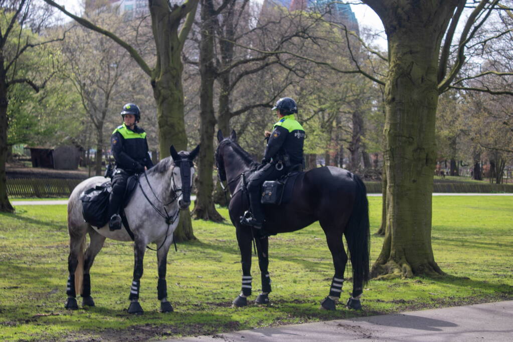 Politie massaal aanwezig bij demonstratie, meerdere charges uitgevoerd