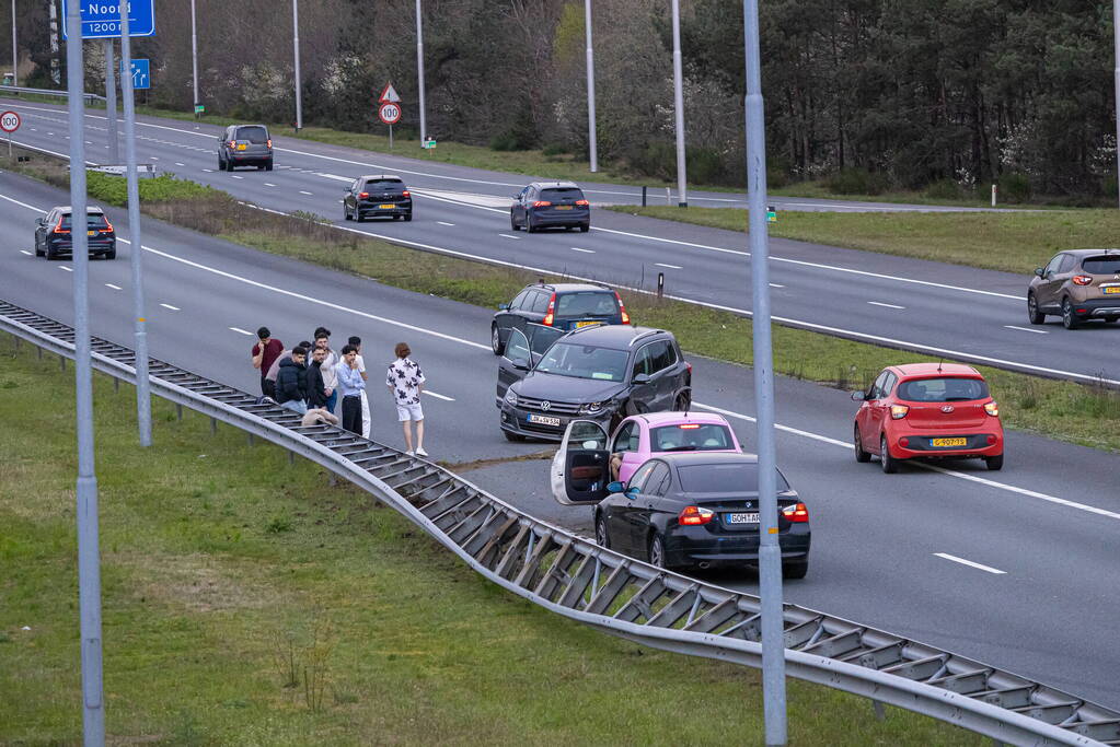 Flinke schade na ongeval op snelweg