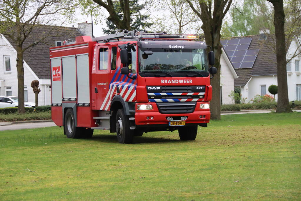 Bermbrand snel onder controle