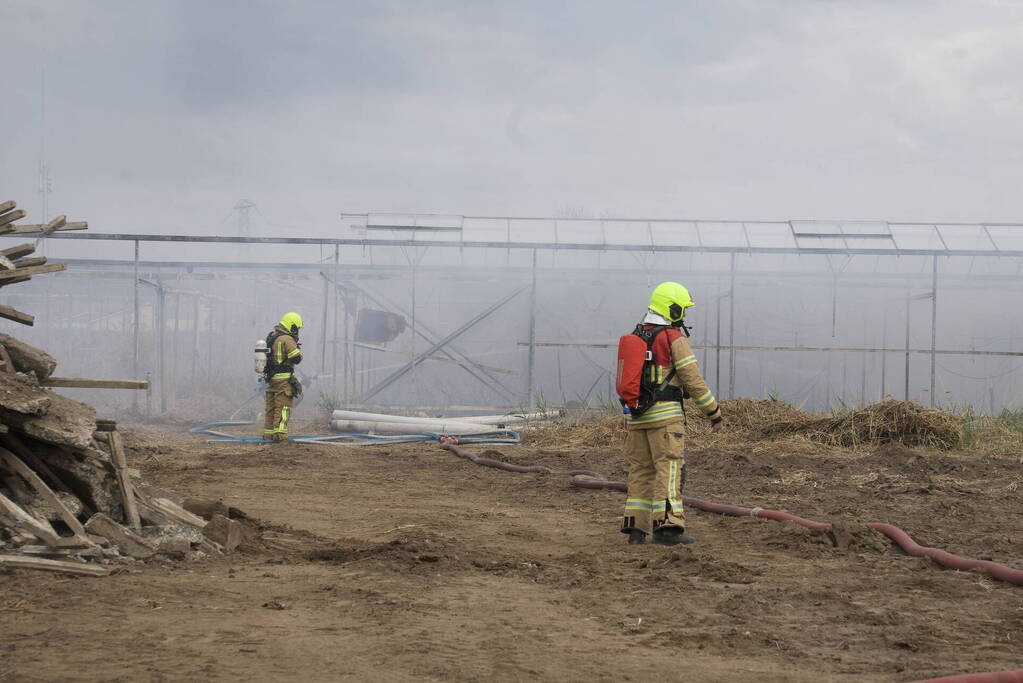 Brand in kas zorgt voor fikse rookontwikkeling