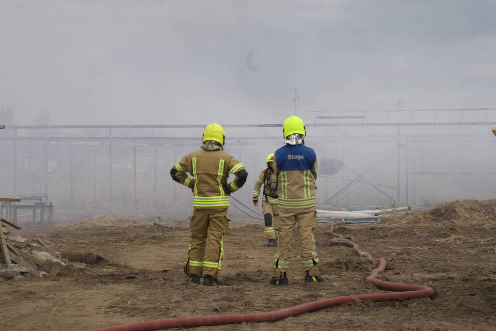 Brand in kas zorgt voor fikse rookontwikkeling