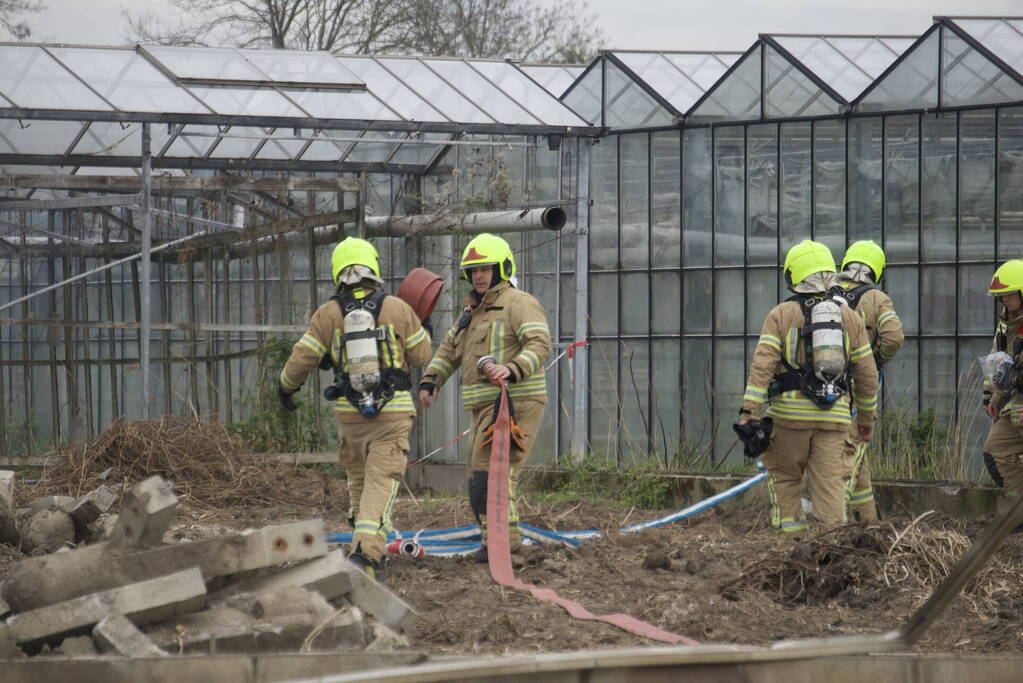 Brand in kas zorgt voor fikse rookontwikkeling