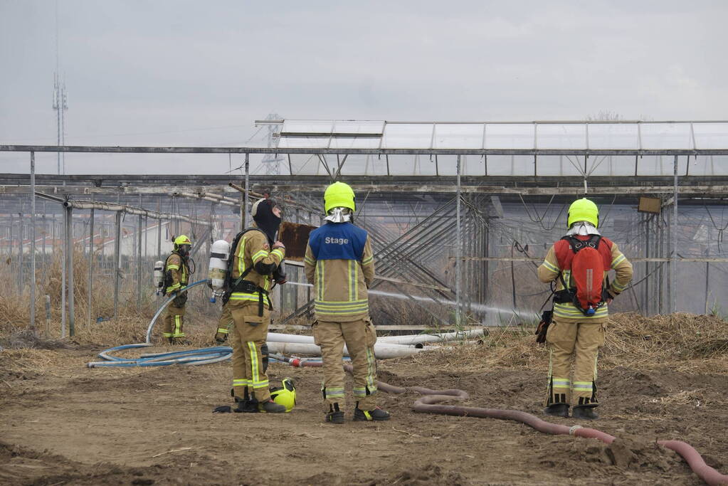 Brand in kas zorgt voor fikse rookontwikkeling