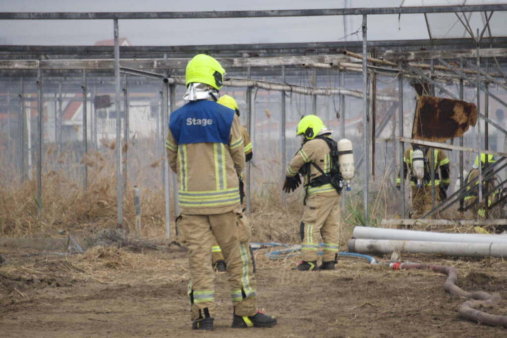 Brand in kas zorgt voor fikse rookontwikkeling