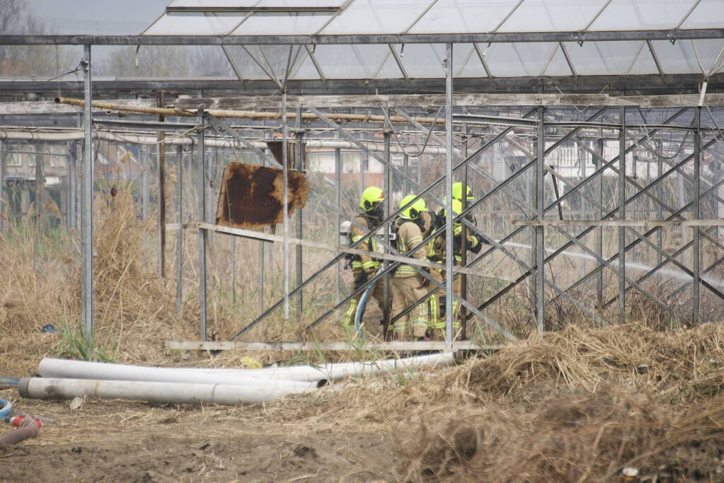 Brand in kas zorgt voor fikse rookontwikkeling