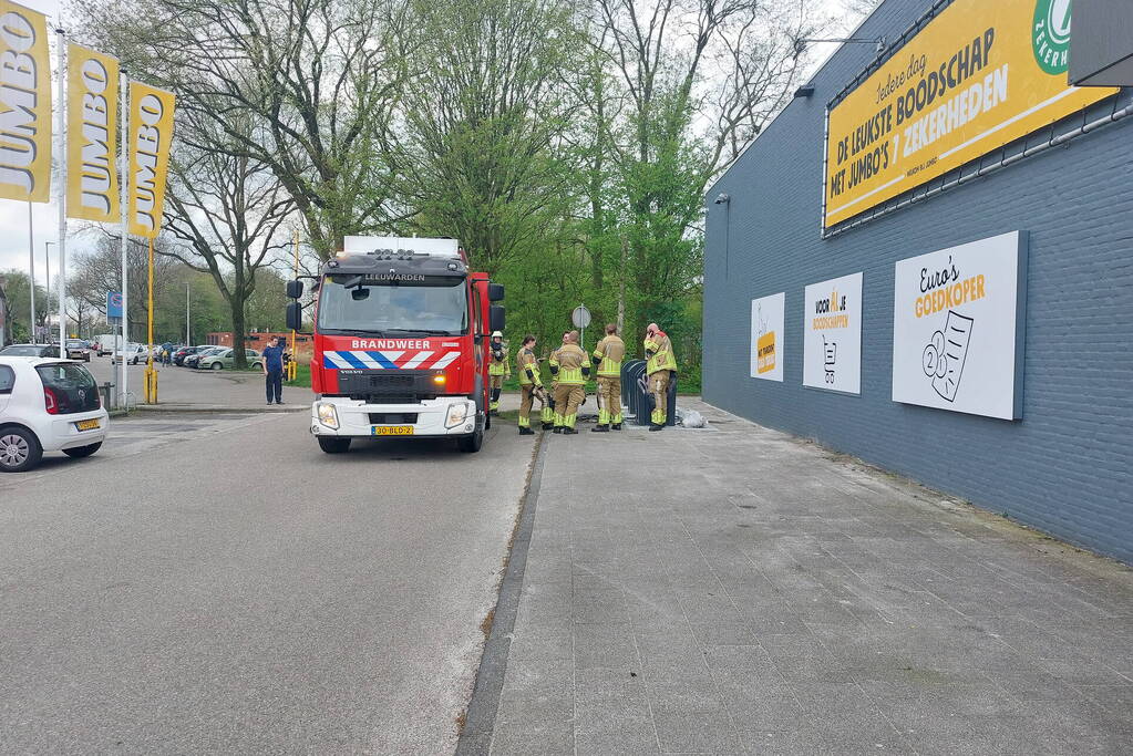 Containerbrand snel geblust