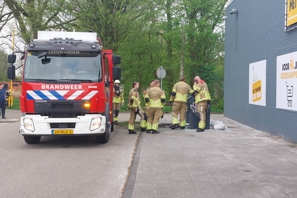 Containerbrand snel geblust