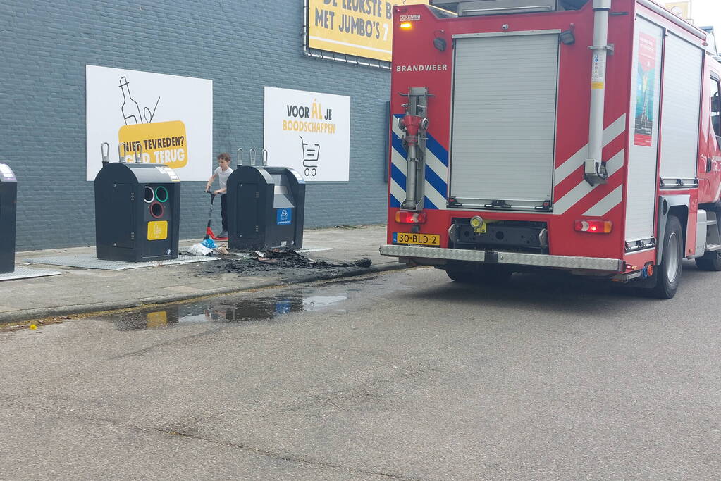 Containerbrand snel geblust