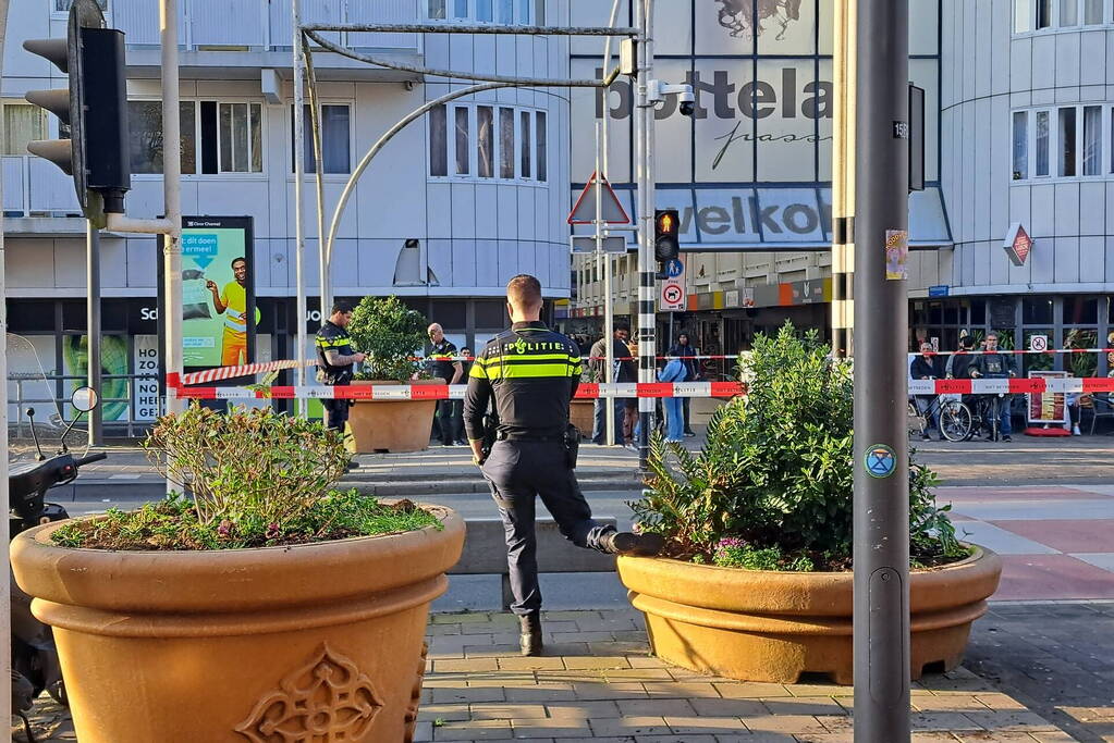 Straat afgezet wegens steekpartij