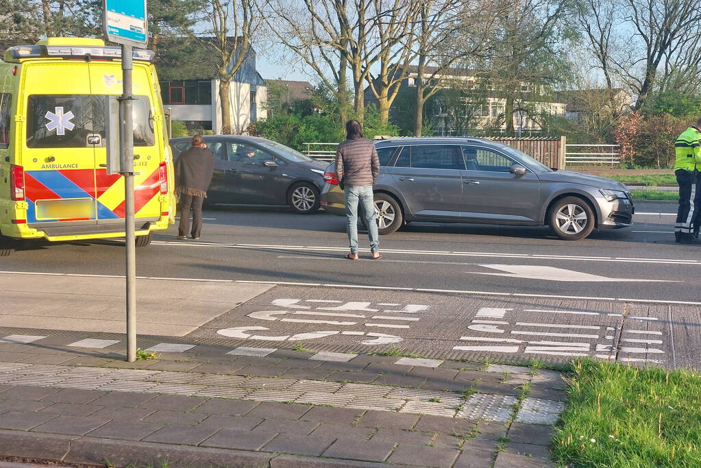 Kettingbotsing bij verkeerslichten