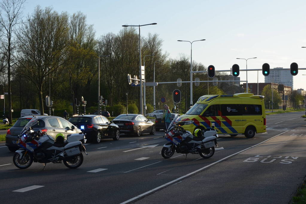 Kettingbotsing bij verkeerslichten