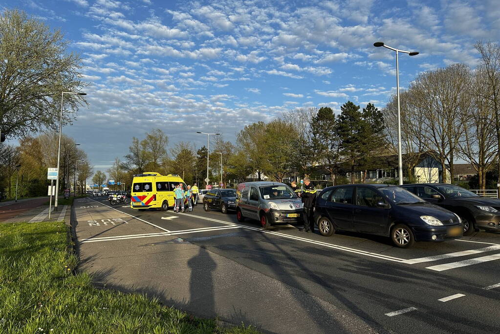 Kettingbotsing bij verkeerslichten