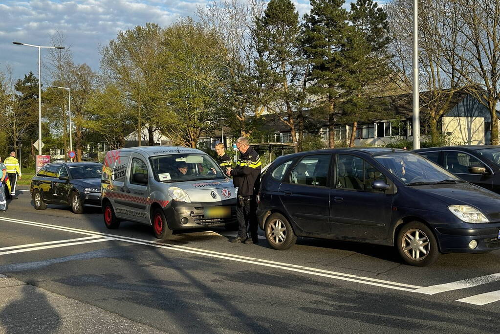 Kettingbotsing bij verkeerslichten