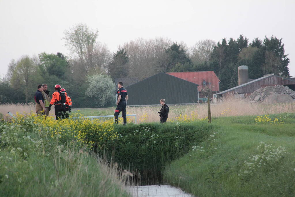 Stoffelijk overschot in water door fietsers aangetroffen