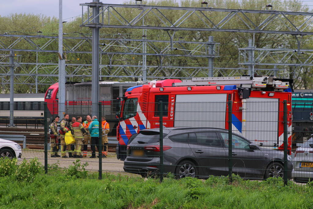 Lekkende ketelwagon op rangeerterrein