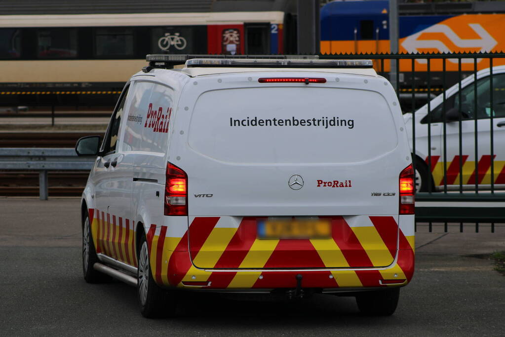 Lekkende ketelwagon op rangeerterrein