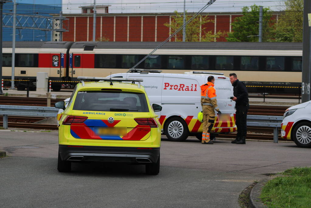 Lekkende ketelwagon op rangeerterrein