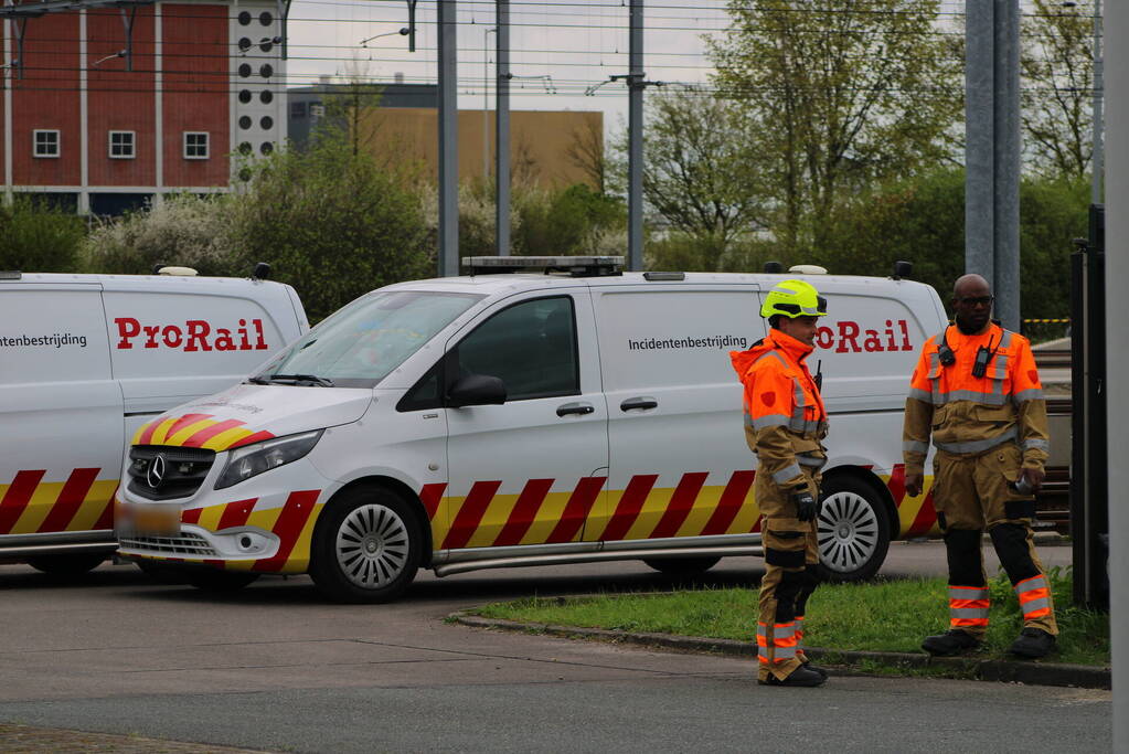 Lekkende ketelwagon op rangeerterrein