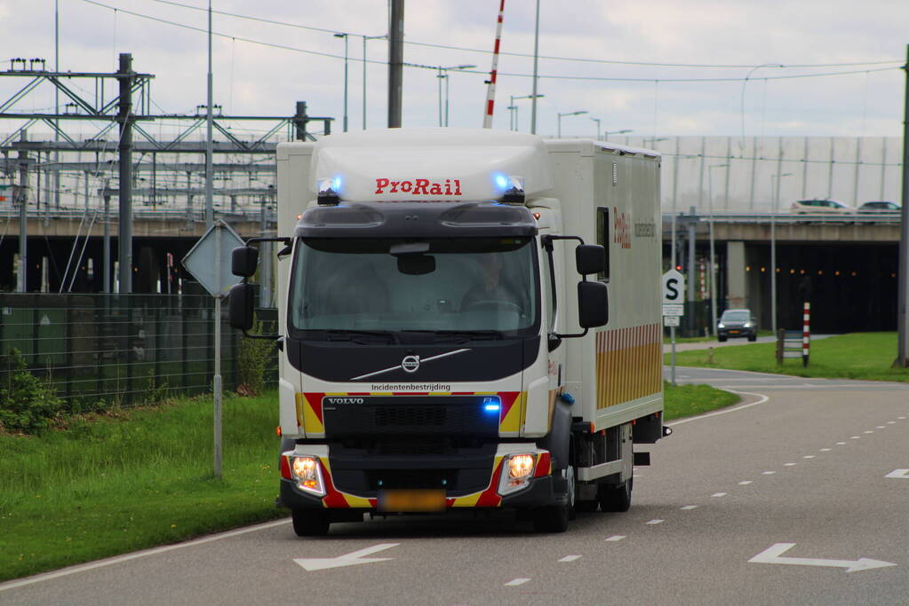 Lekkende ketelwagon op rangeerterrein