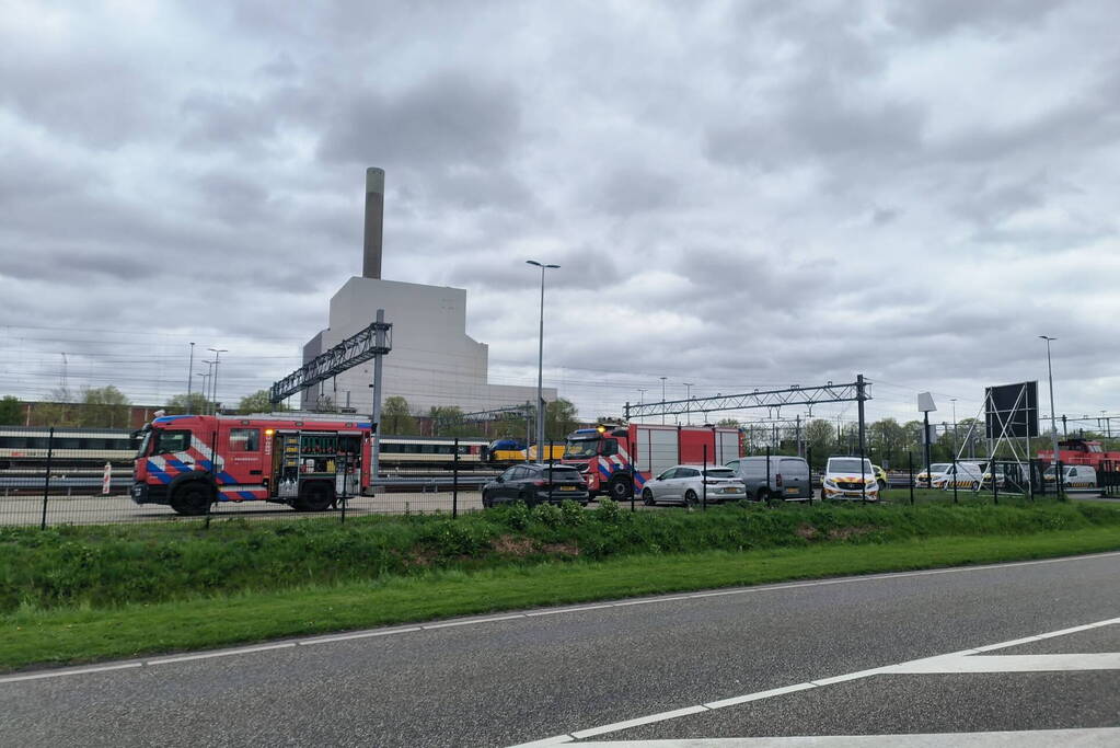 Lekkende ketelwagon op rangeerterrein