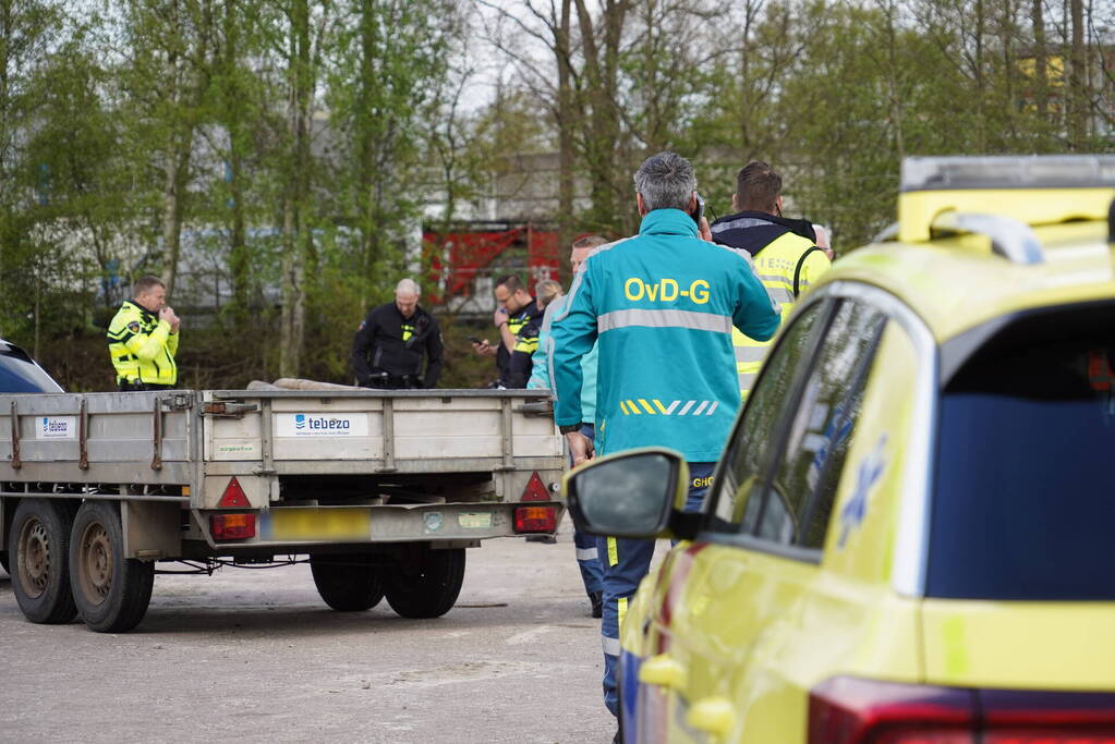 Grote inzet van hulpdiensten nadat auto te water raakt