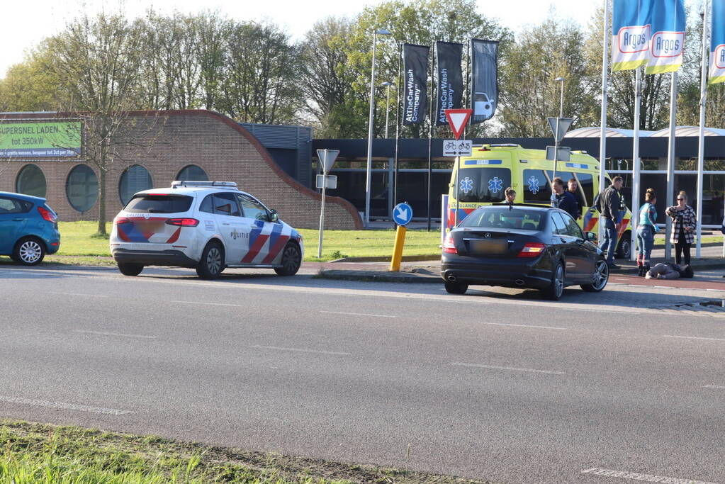 Fietster aangereden op fietspad