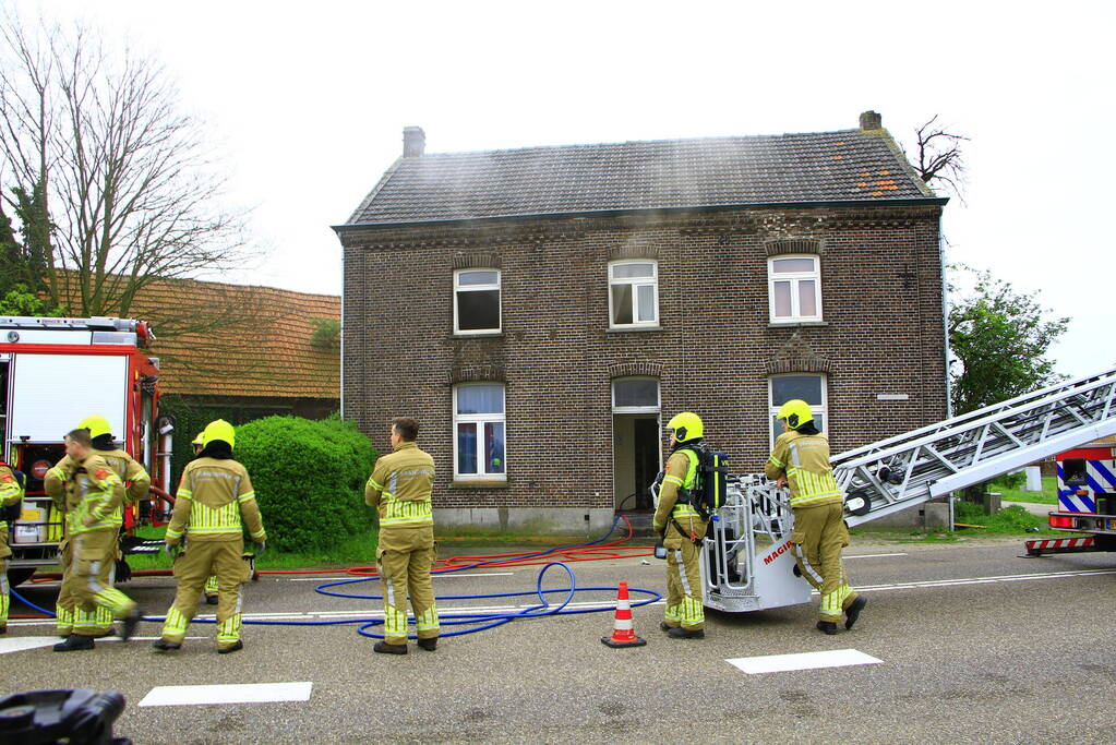 Rookontwikkeling bij brand in vrijstaande woning